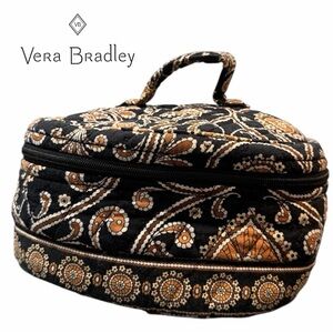 Vera Bradley Cafe Latte Retired Pattern Cosmetic Bag